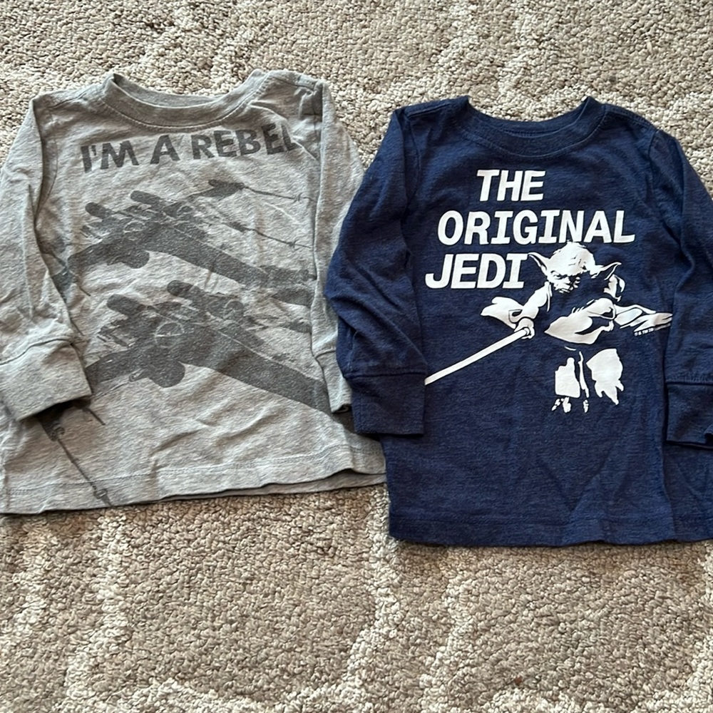 Toddler star wars long sleeve shirts